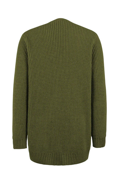 Grauer Strick-Cardigan - Mila