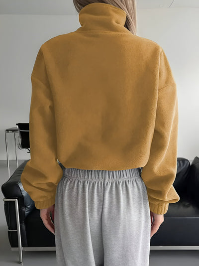 Petronille | Stylische Jacke mit Reißverschluss und Kordelzug am Saum