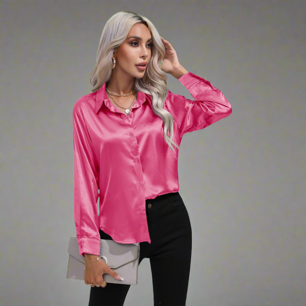 Stefanie | Elegante Luxuriös Damenbluse Für Festliche Anlässe