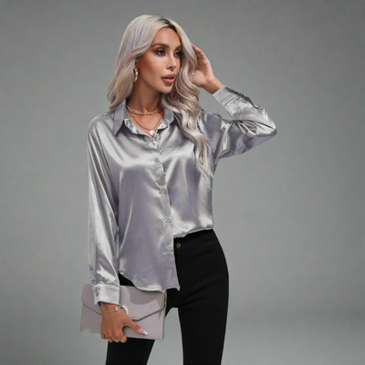 Stefanie | Elegante Luxuriös Damenbluse Für Festliche Anlässe