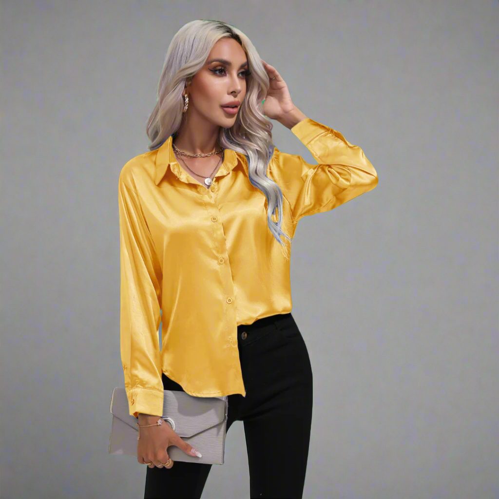 Stefanie | Elegante Luxuriös Damenbluse Für Festliche Anlässe