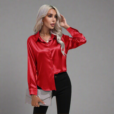 Stefanie | Elegante Luxuriös Damenbluse Für Festliche Anlässe