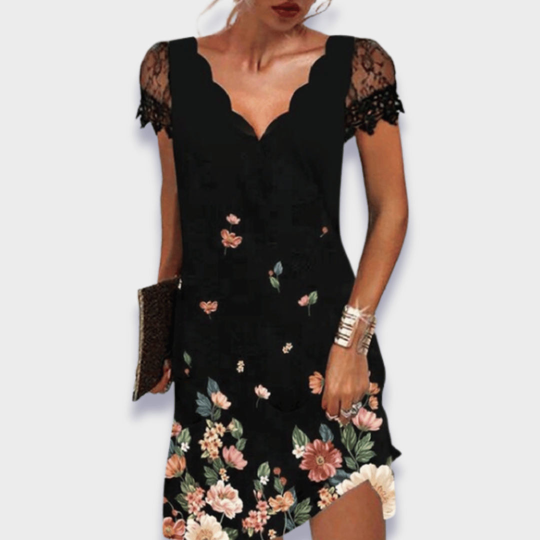 Zoey| Elegantes Damenkleid aus Premiumstoff für Hochzeitsgast und Festliche Anlässe