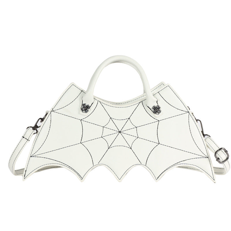Nicola – Schultertasche mit Spinnennetz-Design für Halloween