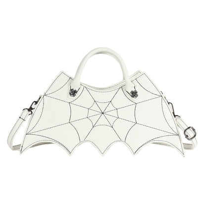 Nicola – Schultertasche mit Spinnennetz-Design für Halloween