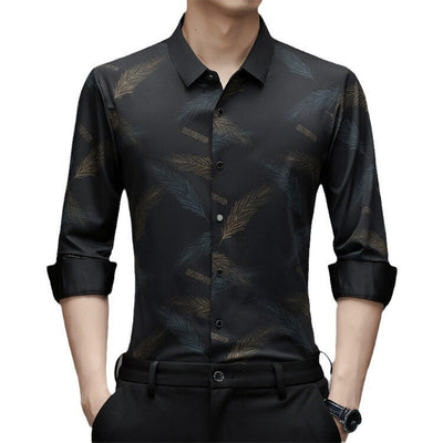 Jamie – Langärmliges Trendhemd für Herren ohne Bügeln