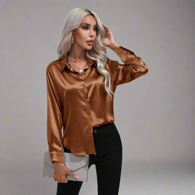 Stefanie | Elegante Luxuriös Damenbluse Für Festliche Anlässe