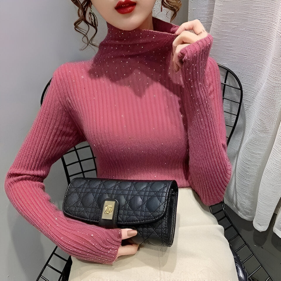 Ylva | Polo-Shirt mit Diamantverzierung