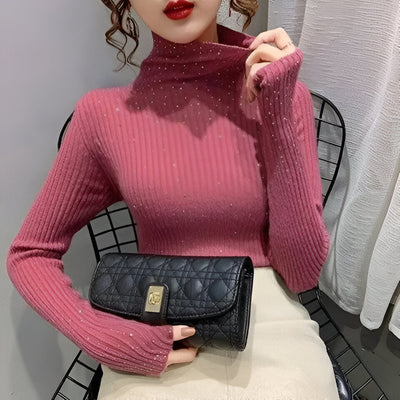 Ylva | Polo-Shirt mit Diamantverzierung