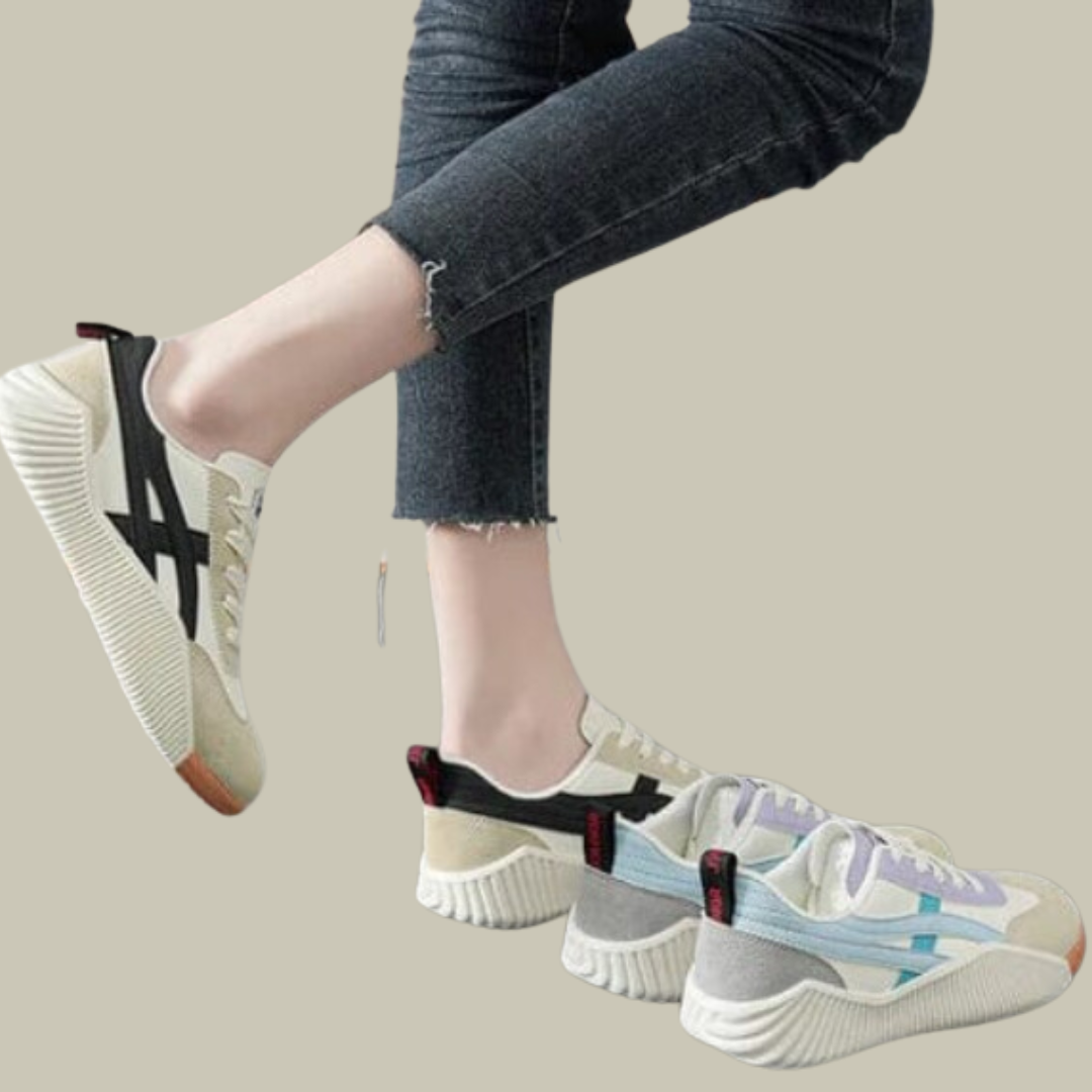 Damen Retro Schnürschuhe für Casual Wear - Orchidea