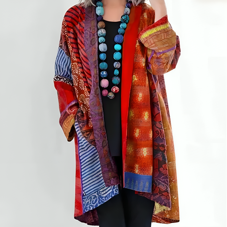 Ethnischer Stil Print Strickjacke für Frauen