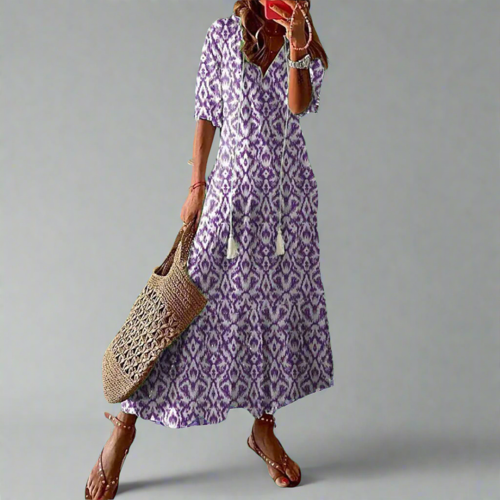 Celine| Figurfreundliches Damenkleid aus Premiumstoff  für Hochzeitsgast und besondere Anlässe