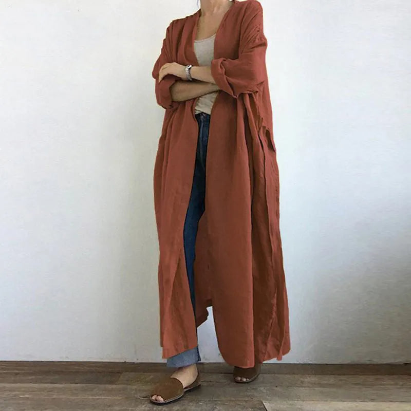 Langer Trenchcoat für Frauen