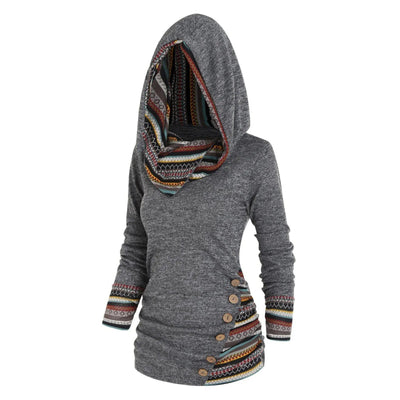 Adelheid | Lässiger Tribal-Hoodie