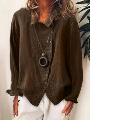 Rinamae – lässiges longshirt aus baumwollleinen