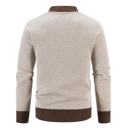 Kuschelige Strickjacke mit Reißverschluss für Männer
