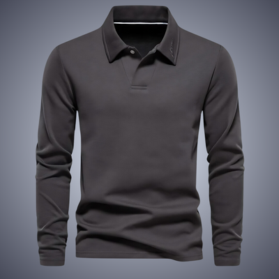 Klassisches langärmeliges Poloshirt für Männer