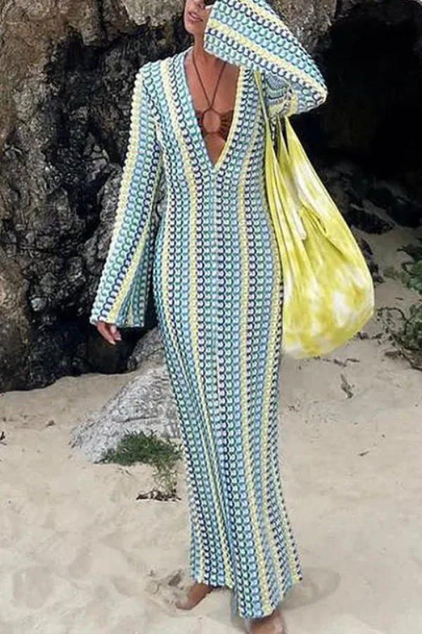 Dalia® | Spitzenkleid mit ausgehöhltem V-Ausschnitt