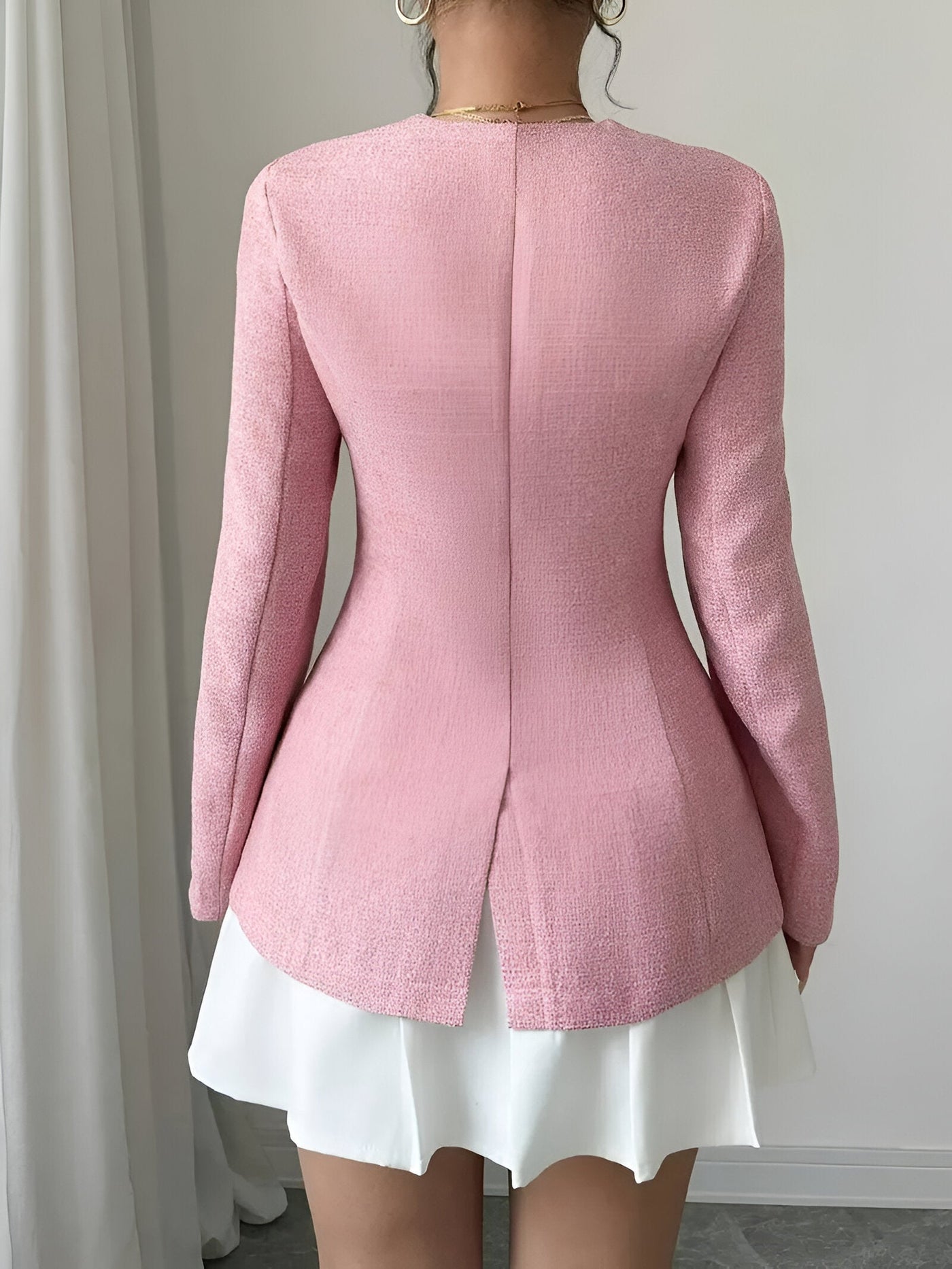 Evalene | Elegante Jacke mit Rüschendetails und langen Ärmeln für Damen
