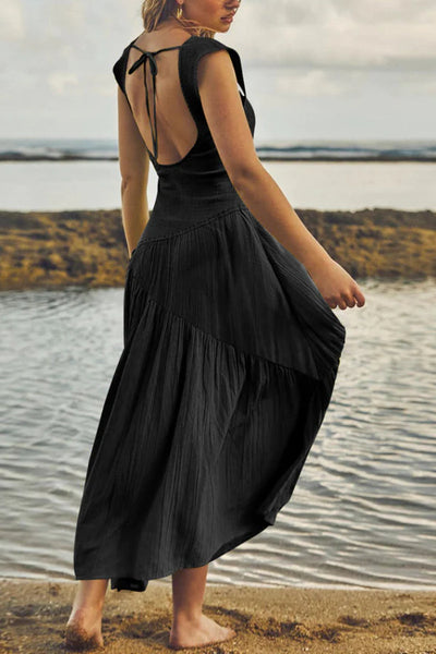 Susana® | Feminines, gesmoktes Maxikleid mit Rüschen