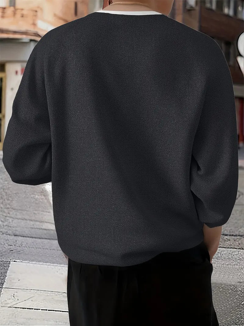 Brogan – Langärmliges Henley Hemd In Lockerer Passform