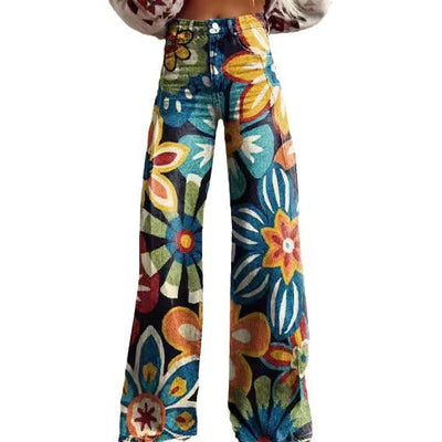 Robyn – Damen-Schlaghosen mit 3D-Thermodruck