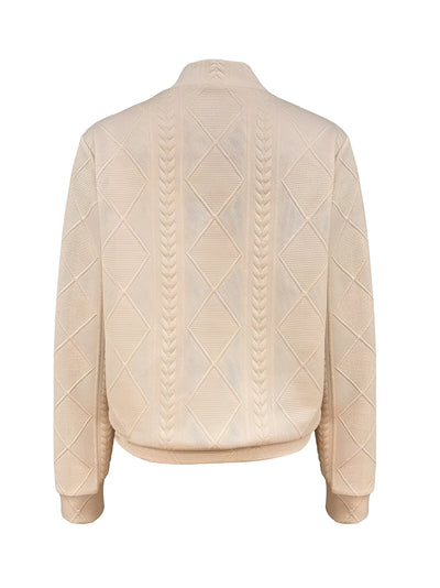 Lucia | Lässige Jacke mit Reißverschluss und Struktur