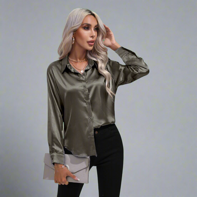 Stefanie | Elegante Luxuriös Damenbluse Für Festliche Anlässe