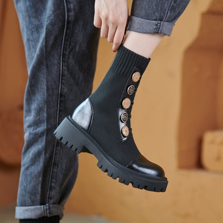 Leah – Dicksohlige Martin Stiefel für Damen in Braun