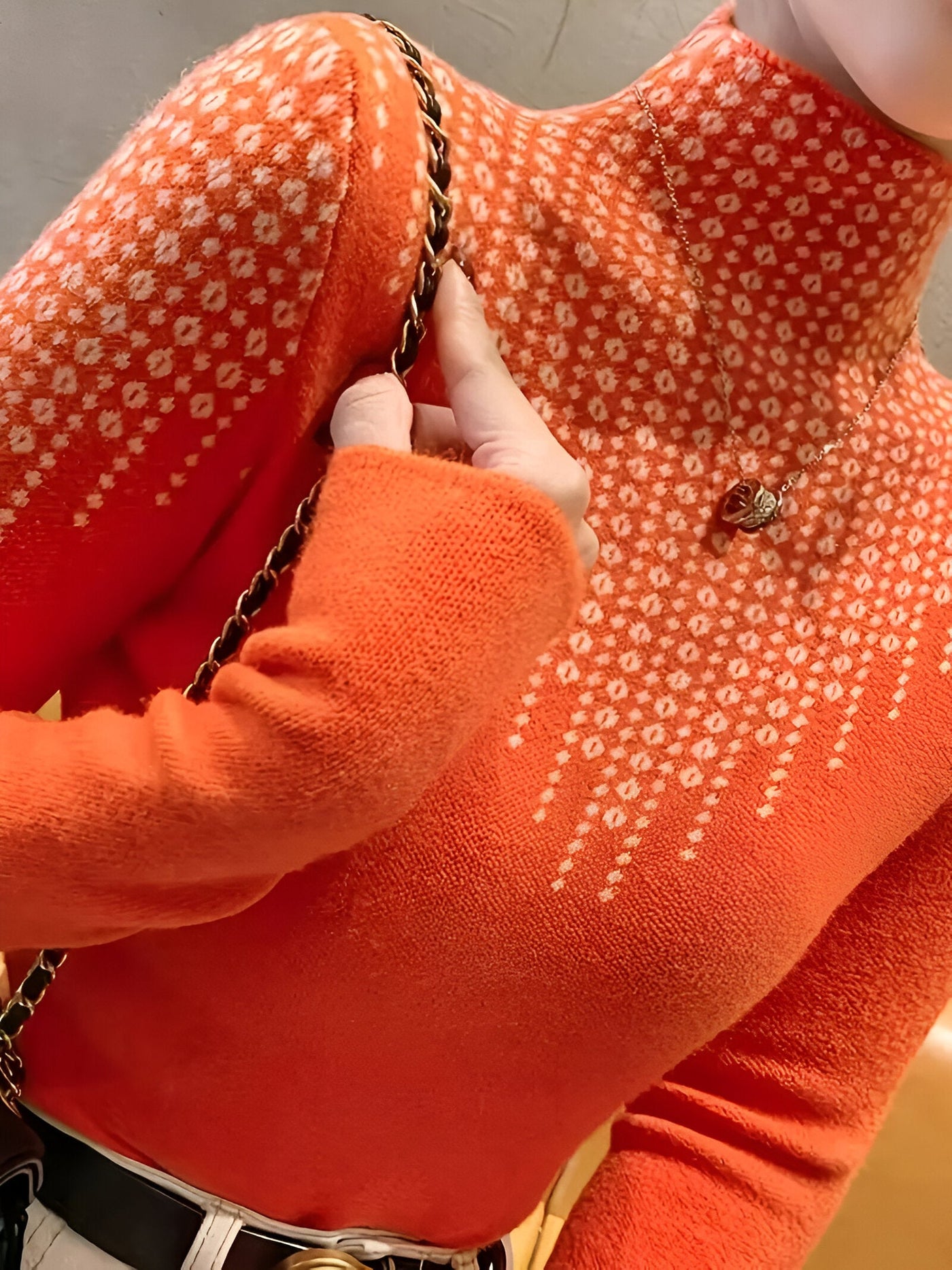 Jerrileen | Schicker Pullover mit Geo-Muster