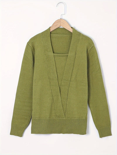 Schwarzer Rippstrickpullover – Emma