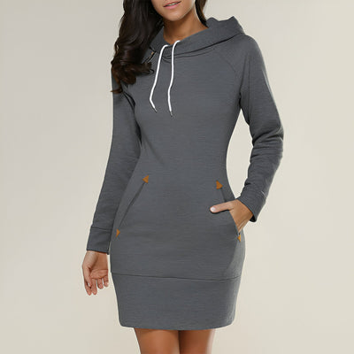 Denise | Casual Hoodie Kleid mit Taschen