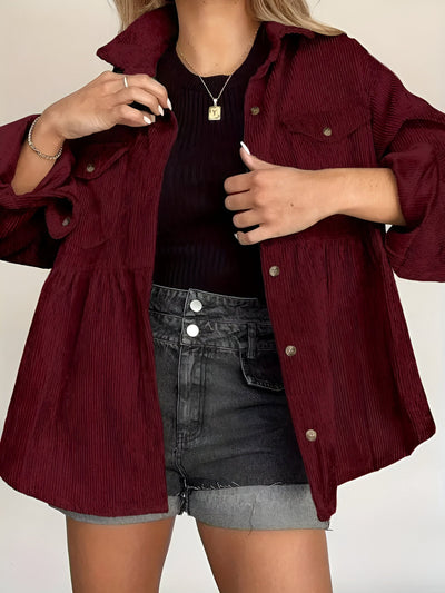 Madelhari | Lässige Button-Down Bluse mit Schlagärmeln
