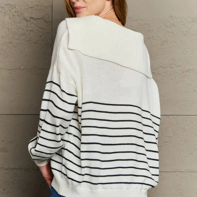 Phidi - Maritimer Chic trifft auf Wohlfühlkomfort mit dem gestreiften Pullover