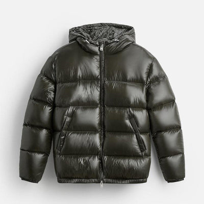 Warme Winter-Steppjacke Schwarz - Elias