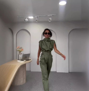 Jane – Schulter- und Taillenformende Bluse mit Gürtel