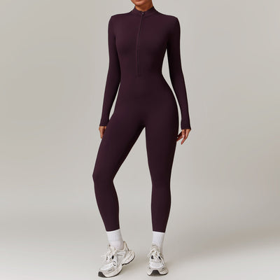 Harriet – Atmungsaktiver Langarm-Jumpsuit für Yoga und Fitness