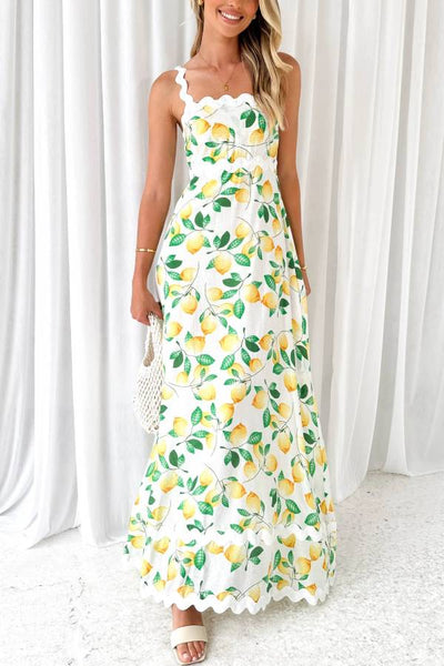 Ariana® | Zitronenwein-Maxikleid