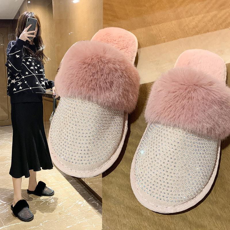 Lisa – Flache Damensandalen mit Strass