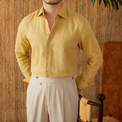 Alex – Italienisches Leinenhemd für Herren