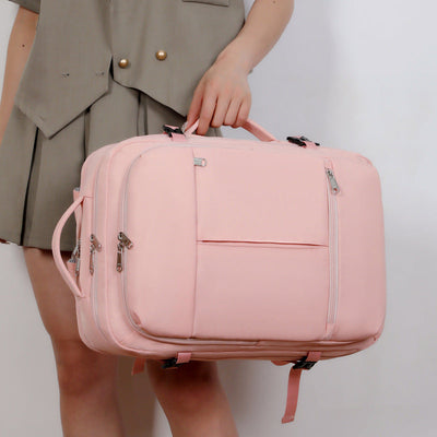 Laura – Rucksack mit großer Kapazität für Damen und Herren mit mehreren Taschen und Reißverschlüssen