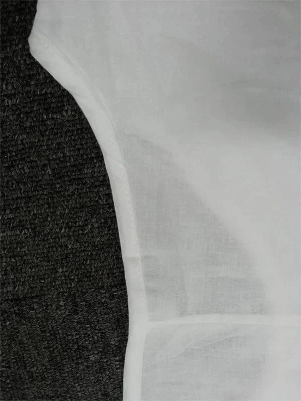 Asymmetrisches lagen-look kleid mit lockerer passform