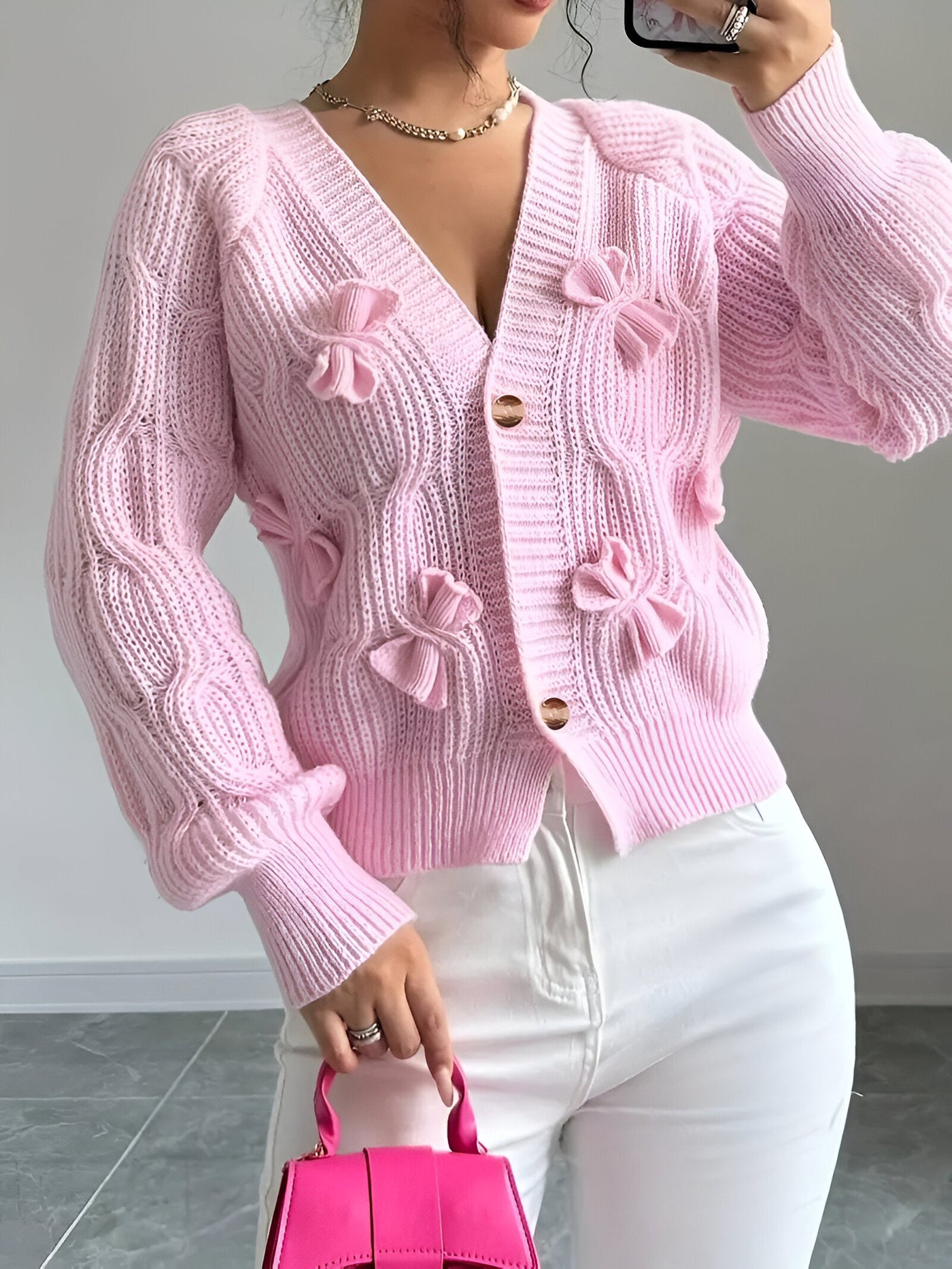Ria | Femininer Eleganter Strick-Cardigan