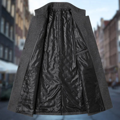 Eleganter schmal geschnittener Mantel für Männer