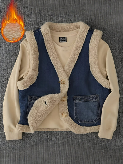 Lavonne | Vintage-inspirierte ärmellose Jeansjacke