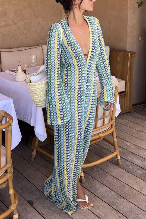 Dalia® | Spitzenkleid mit ausgehöhltem V-Ausschnitt