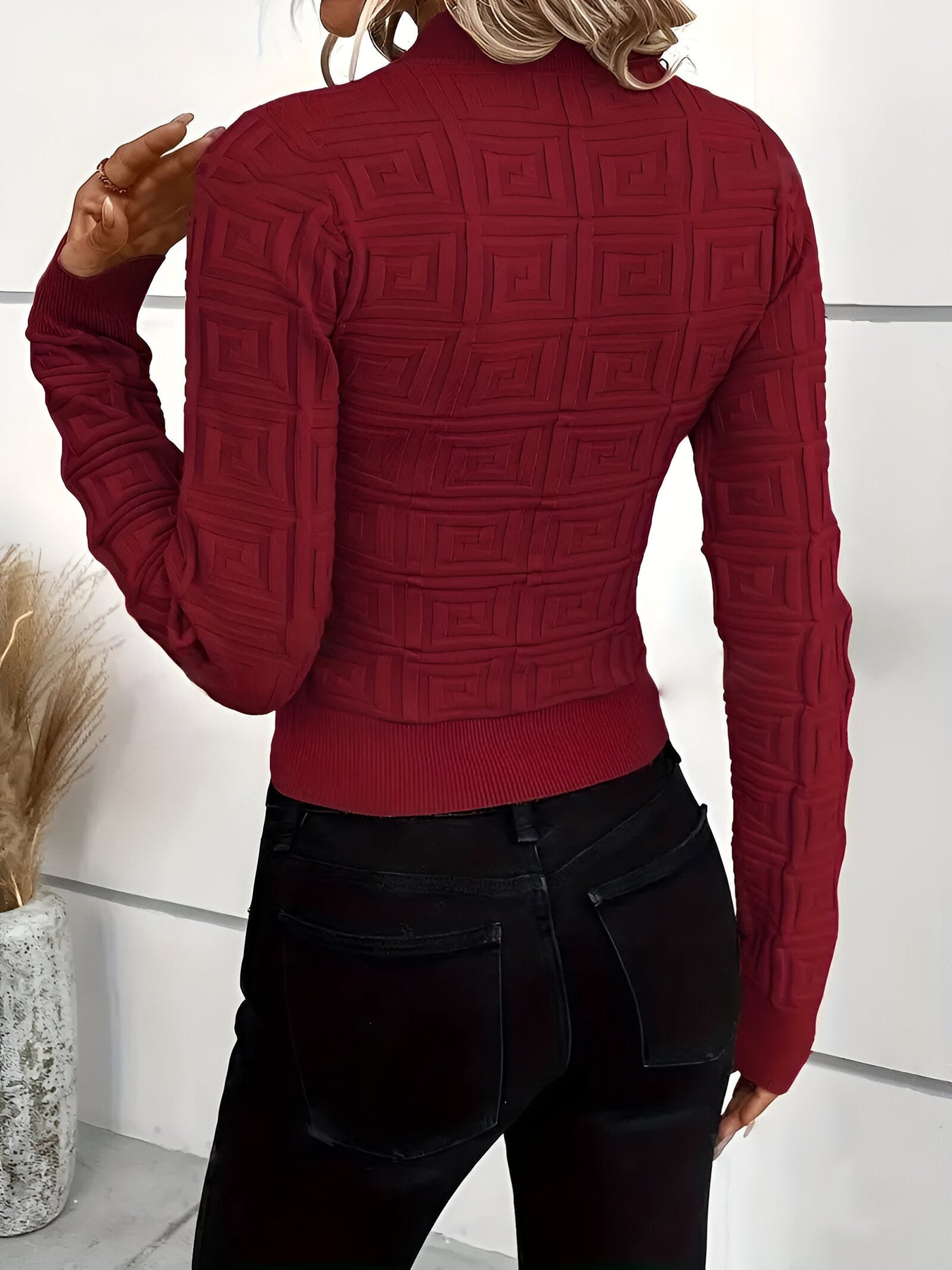 Jenevieve | Eleganter Slim-Fit Strickpullover