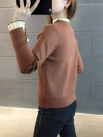 Jamine | Bequemes Patchwork Stricktop