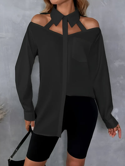 Nayra - stylisches hemd mit knopfverschluss