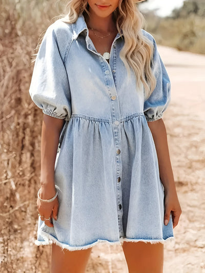 Lynley | Mühelos stilvolles Denim-Kleid